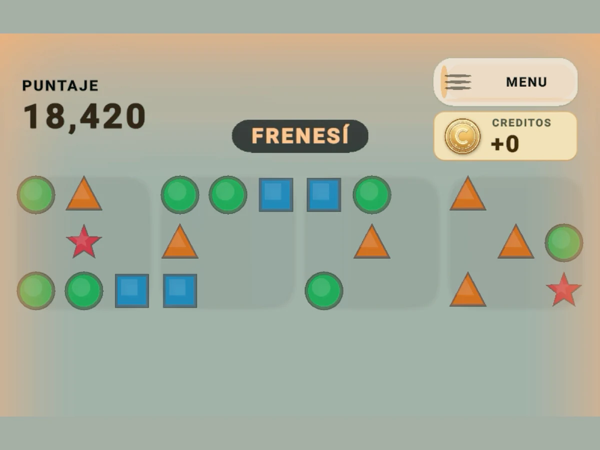 Partida en modo Frenesí de Numerosidad con 2.468 en Caos.