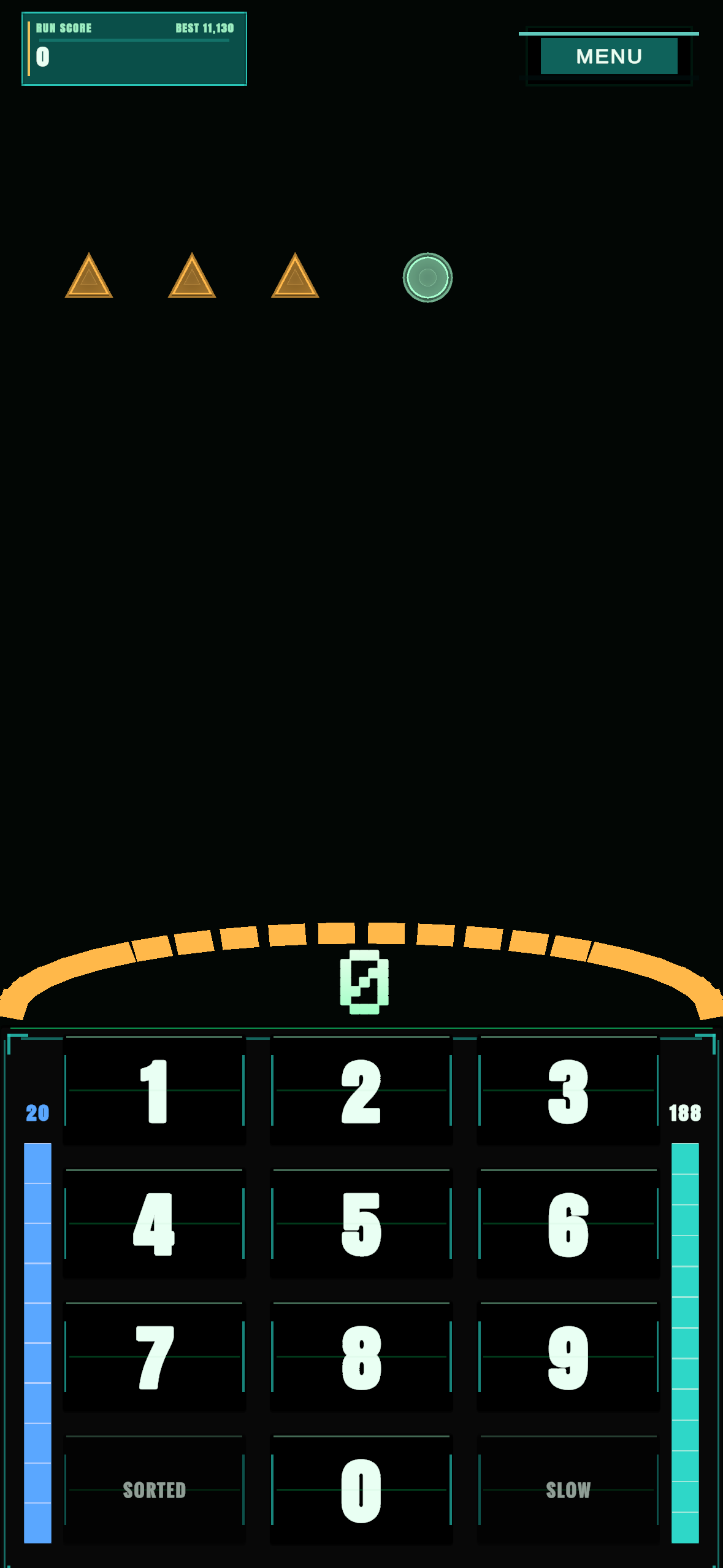 Clean Numerosidad gameplay with place-value units and keypad visible.