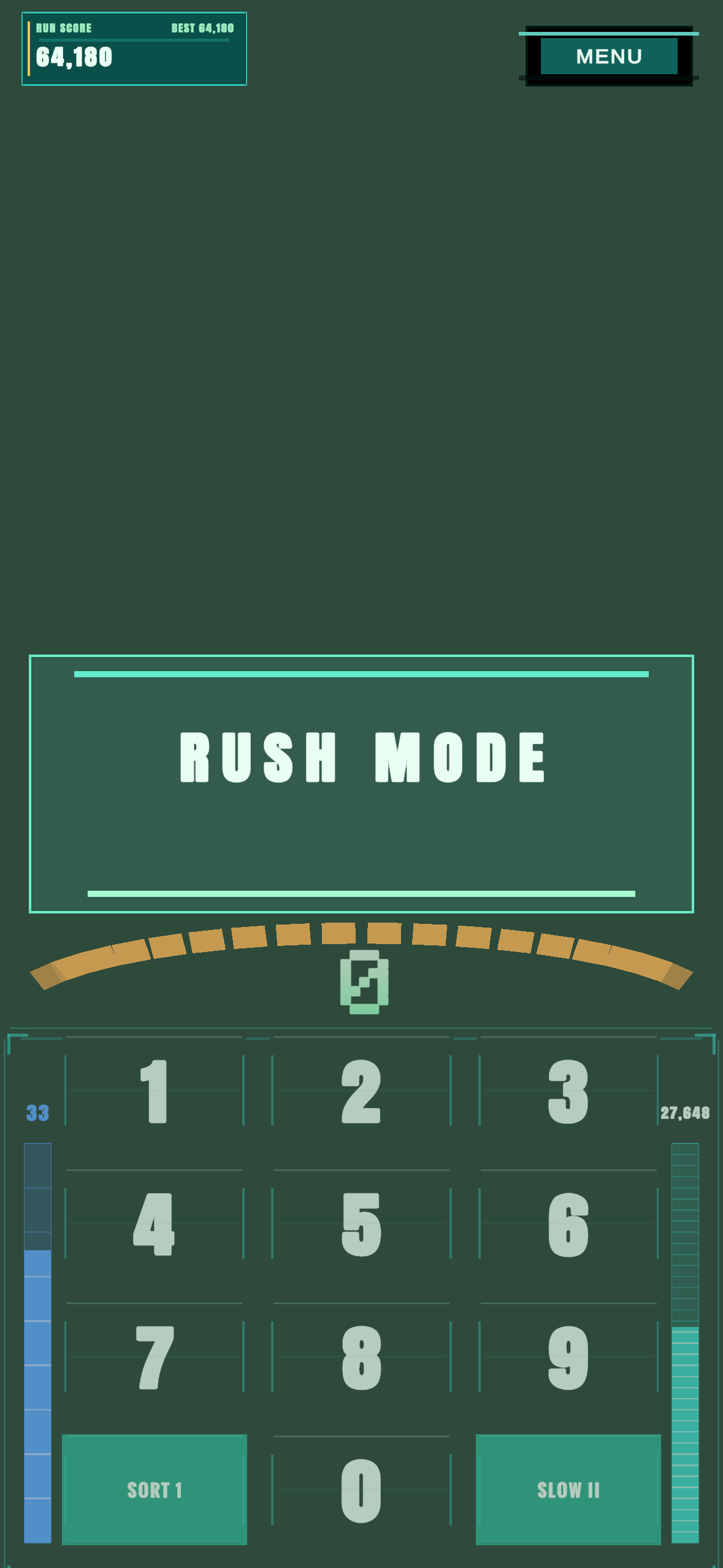 Numerosidad Rush Mode countdown screen.